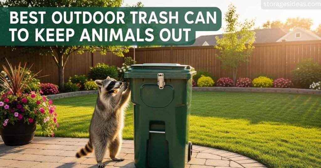 Best Outdoor Trash Can to Keep Animals Out 1