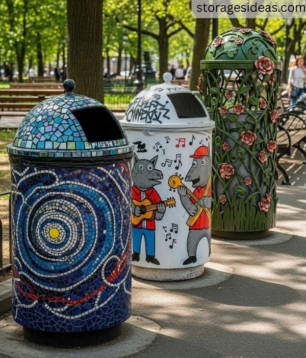 Decorative Trash Cans 1