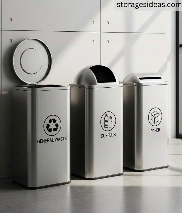 Open Top or Dome Lid Bins