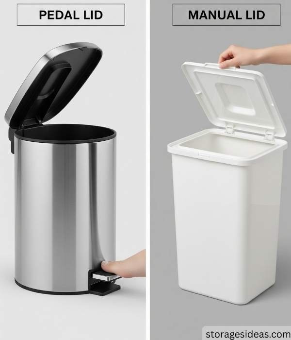 Pedal vs Manual Lids