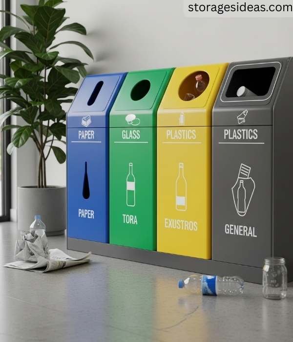 Recycling Multi Compartment Bins