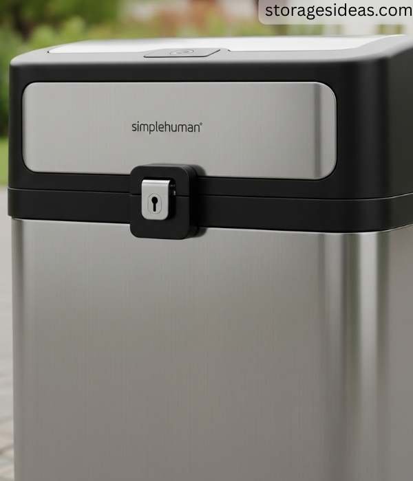 Simplehuman Outdoor Trash Can with Locking