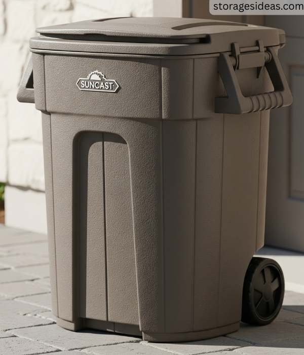Suncast 32 Gallon Resin Trash Can