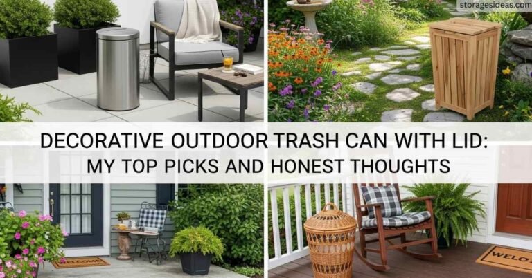 Decorative Outdoor Trash Can with Lid: My Top Picks and Honest Thoughts