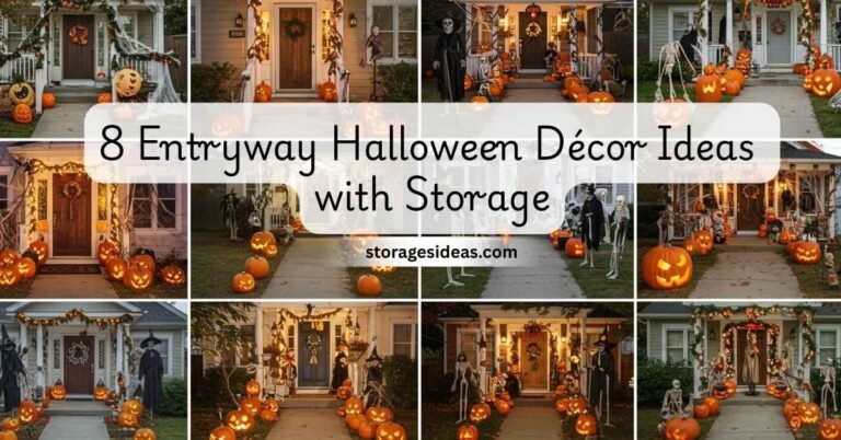 8 Entryway Halloween Décor Ideas with Storage