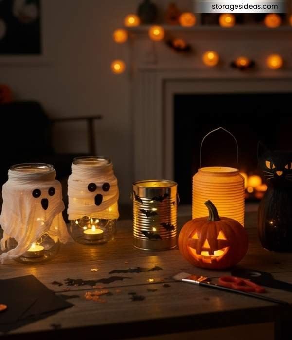10 Small Space Halloween Décor Ideas You Can Try 5 DIY Lanterns
