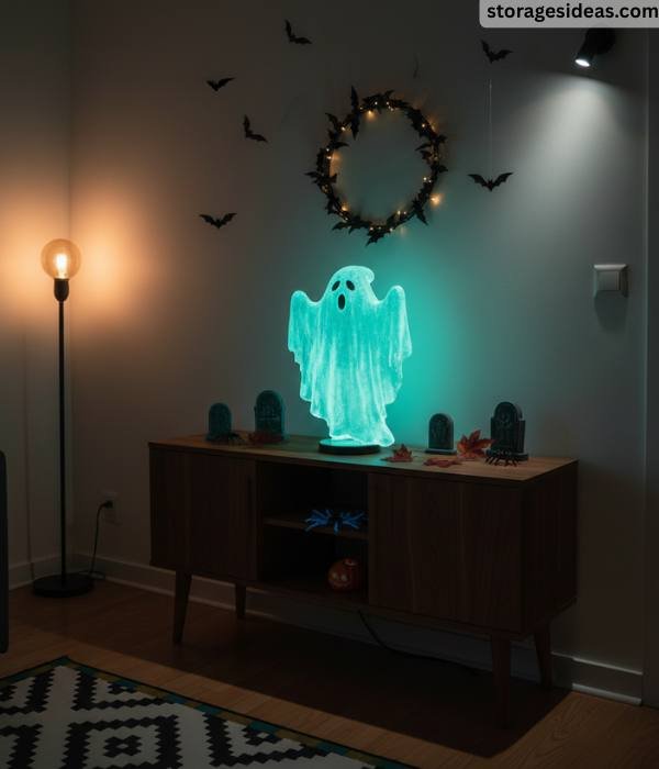 11 Halloween Decorations That Save Space in Apartments 2025 3 Glow in the Dark Greeter