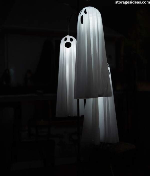 10 Small Space Halloween Décor Ideas You Can Try 6 Hanging Ghosts 1