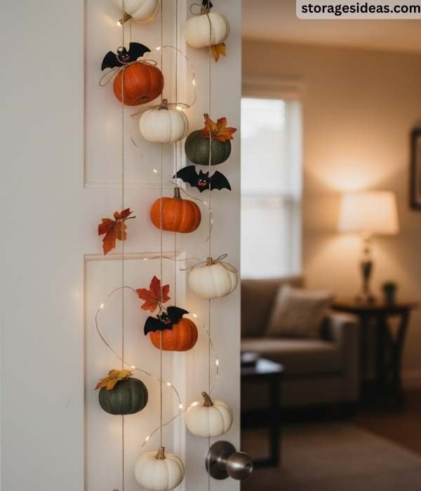 15 DIY Pumpkin Décor Ideas for Small Apartments For 2025 3 Hanging Mini Pumpkins
