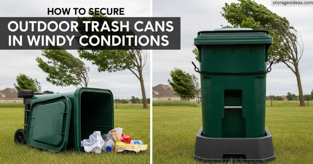 How to Secure Outdoor Trash Cans in Windy Conditions
