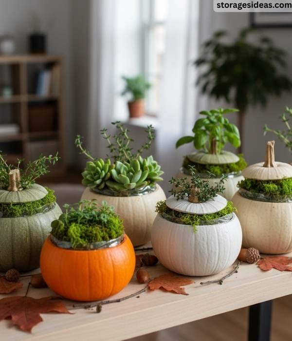 15 DIY Pumpkin Décor Ideas for Small Apartments For 2025 10 Mini Pumpkin Planters
