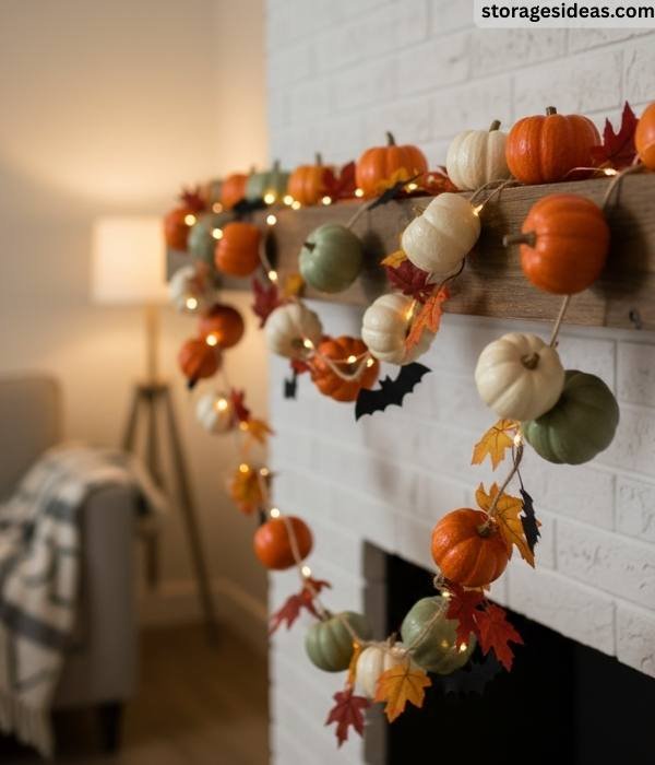 15 DIY Pumpkin Décor Ideas for Small Apartments For 2025 7 Pumpkin Garland