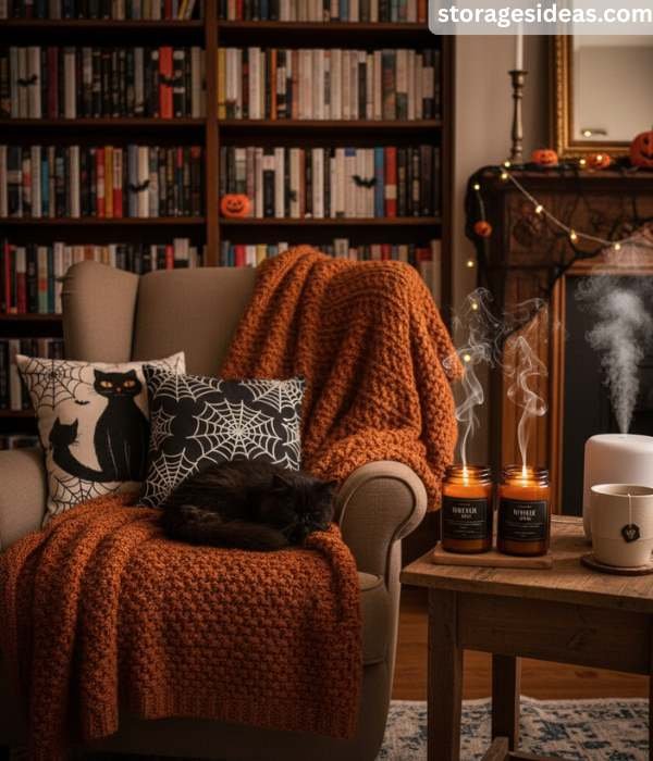 10 Apartment-Friendly Halloween Decorations That Save Space 7 Seasonal Textiles and Spooky Scents