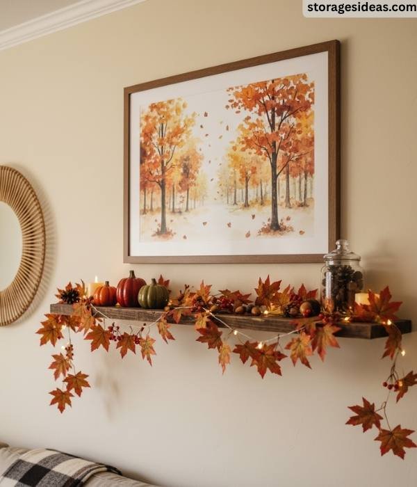 10 Cozy Fall Décor Ideas for Small Living Rooms in 2025 3 Seasonal Wall Accents