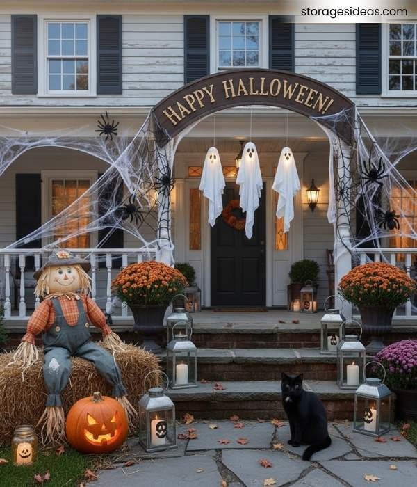 10 Small Space Halloween Décor Ideas You Can Try 7 Spooky Entryway Accents