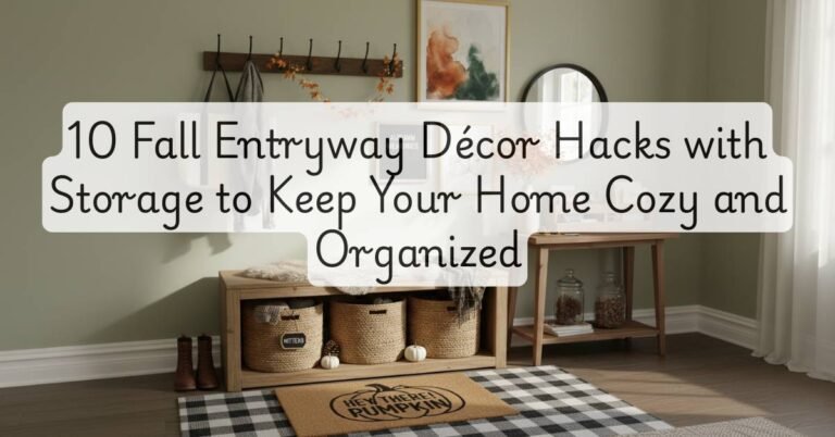 10 Fall Entryway Décor Hacks with Storage to Keep Your Home Cozy and Organized in 2025