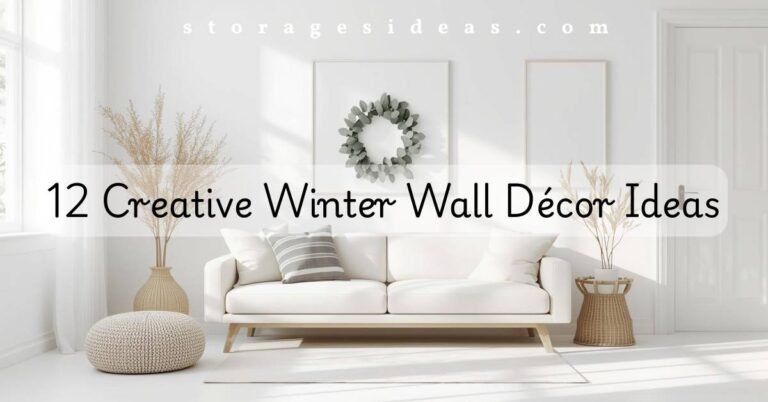 12 Creative Winter Wall Décor Ideas That Don’t Clutter