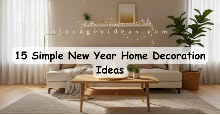 15 Simple New Year Home Decoration Ideas (Fresh, Cozy & Easy to Do!)