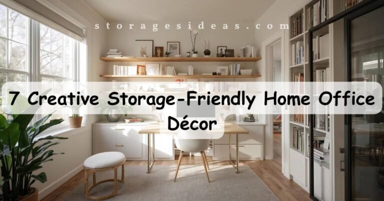 7 Creative Storage Friendly Home Office Décor