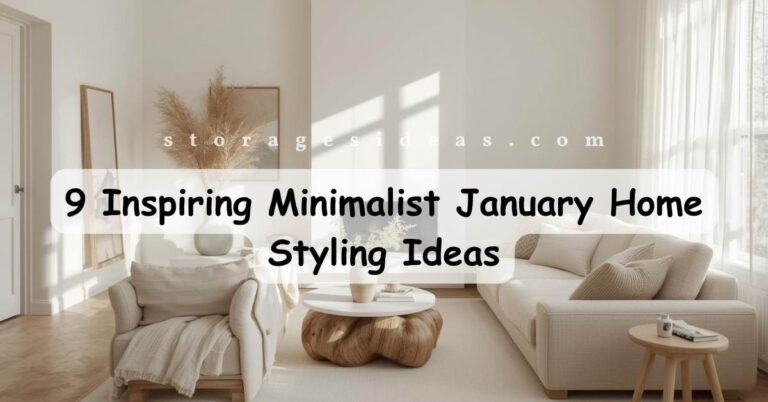9 Inspiring Minimalist January Home Styling Ideas to Renew Your Space