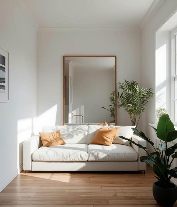 10 Creative Small Living Room Furniture and Décor Hacks 5 Add Mirrors to Amplify Light and Space