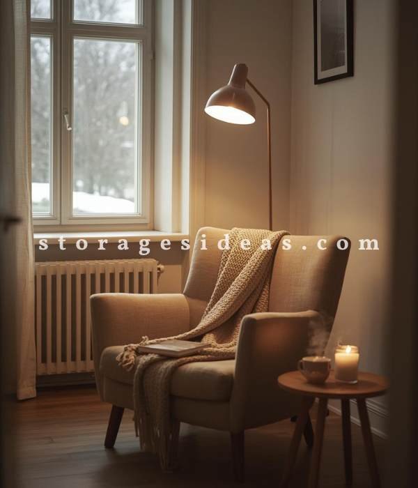 7 Radiant Scandinavian Winter Décor Ideas for Apartments 5 Cozy Hygge Nook