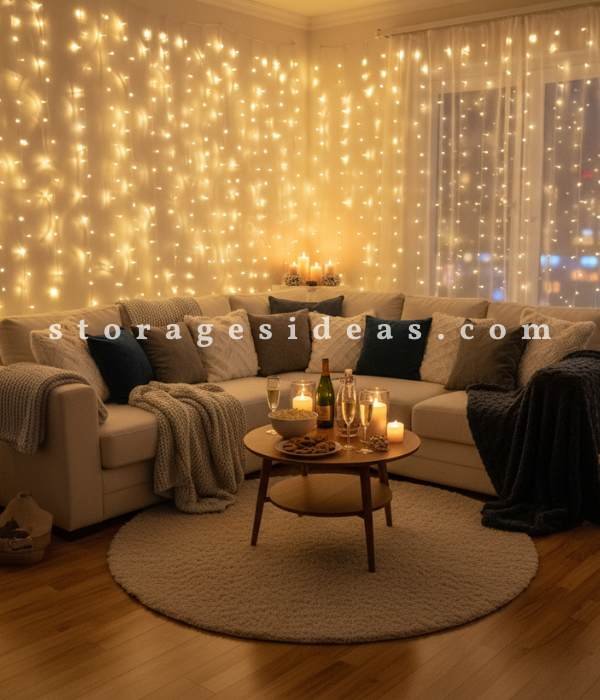 7 Trending Tiny Apartment New Year Celebration Ideas 1 Create a Cozy Celebration Corner