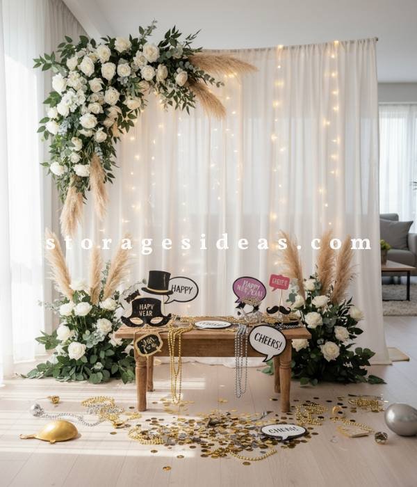 DIY Floral Photo Booth
