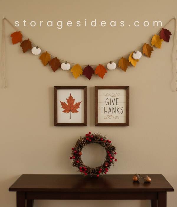 15 Creative Thanksgiving Décor Ideas for Small Spaces | Cozy Fall Tips 2025 6 DIY Garlands and Wall Accents