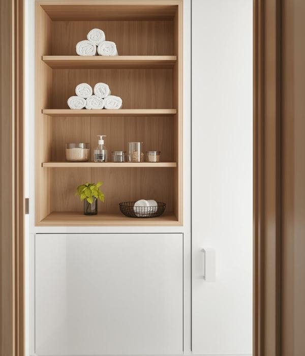 Embrace Open Shelving Hidden Storage
