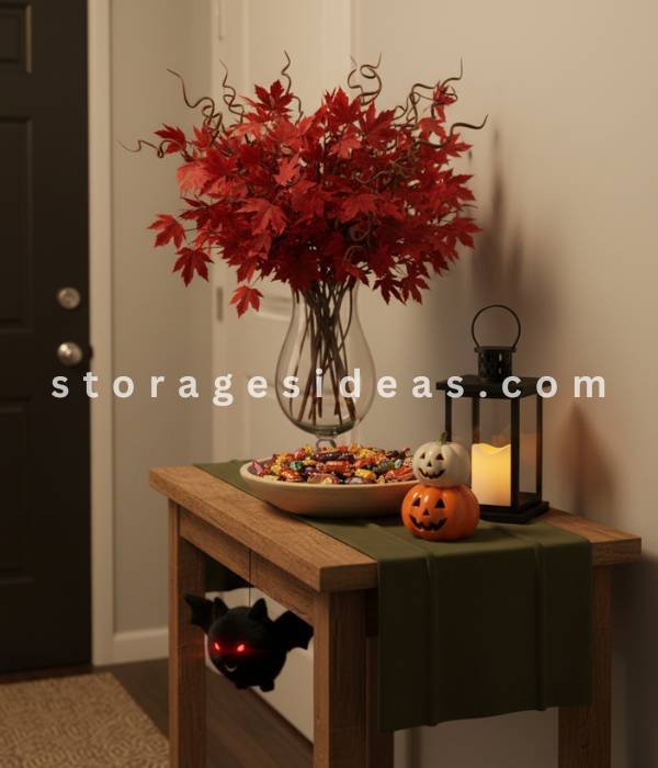10 Fall Storage and Décor Hacks for Small Spaces 2025 8 Entryway Table Trick