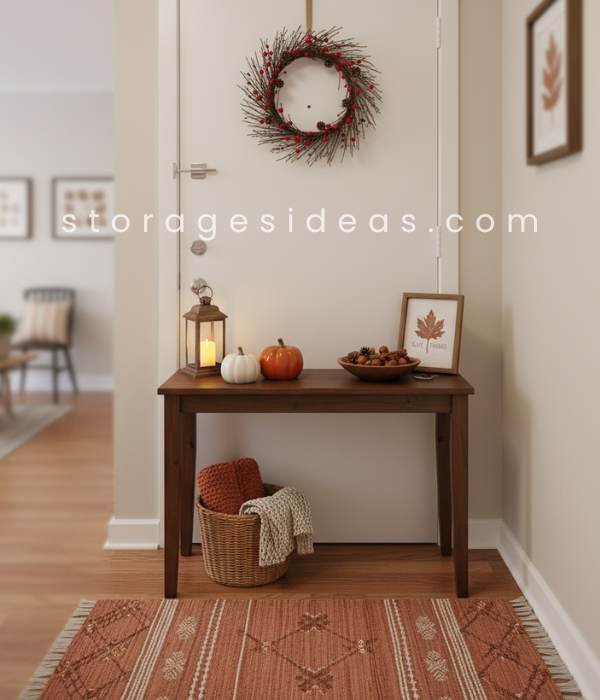 15 Creative Thanksgiving Décor Ideas for Small Spaces | Cozy Fall Tips 2025 10 Entryway Touches for Seasonal Welcome