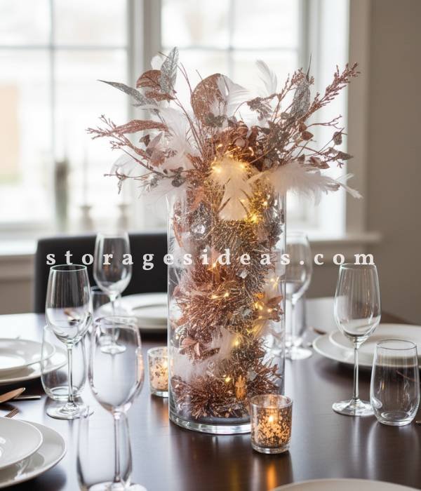 Feather or Tinsel Centerpieces