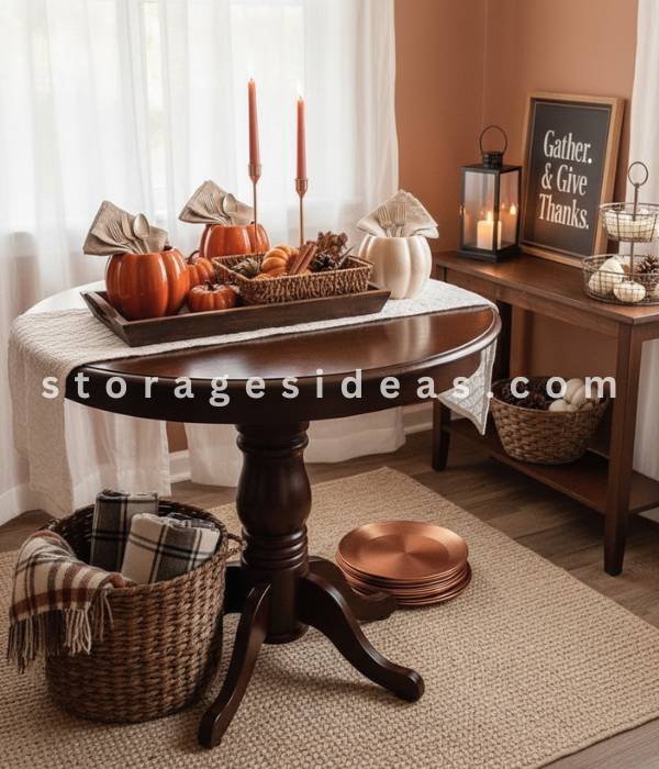 7 Small Dining Room Thanksgiving Décor Ideas 2025 5 Functional Decor with Seasonal Flair