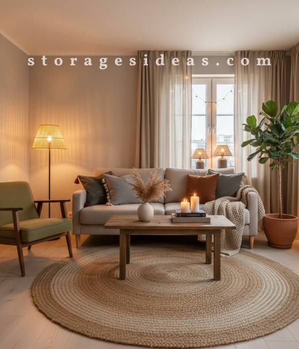 12 Stunning Cozy Winter Décor Ideas for Apartments That Feel Like Home 4 Go Neutral Earthy with Subtle Color Accents