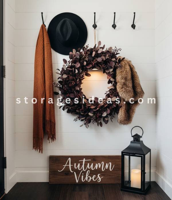10 Fall Storage and Décor Hacks for Small Spaces 2025 6 Hallway Hook Swap