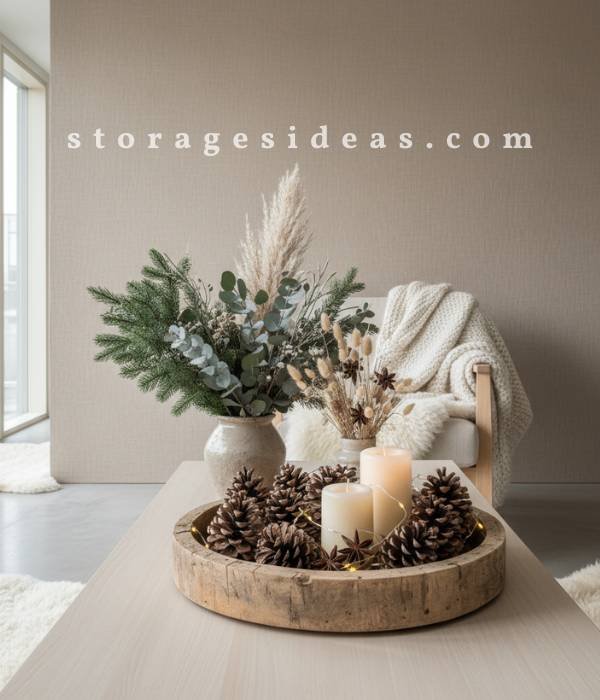 15 Easy & Cozy Winter Living Room Décor Ideas to Warm Up Your Home 1 Incorporate Nature Inspired Elements