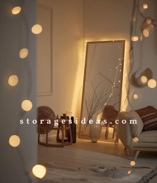 12 Creative Winter Wall Décor Ideas That Don’t Clutter 10 Incorporate Subtle Light Strands or Fairy Lights