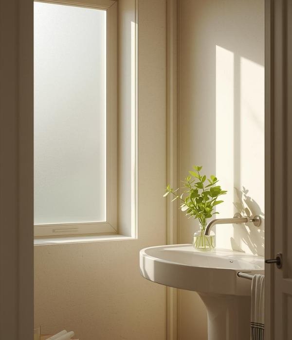 Let in Natural Light Add Simple Greenery