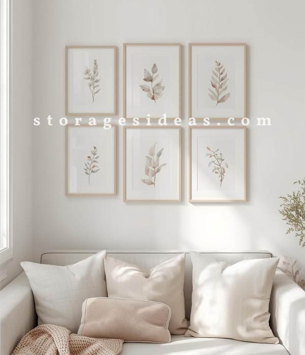 8 Genius Tiny Home Wall Art Ideas for a Bigger, Brighter Feel 1 Light and Airy Wall Art Collection