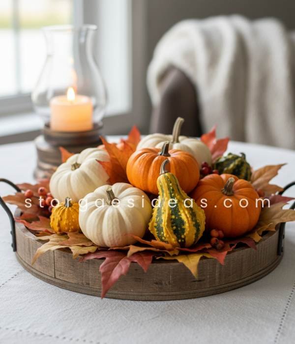 15 Creative Thanksgiving Décor Ideas for Small Spaces | Cozy Fall Tips 2025 2 Miniature Thanksgiving Centerpieces