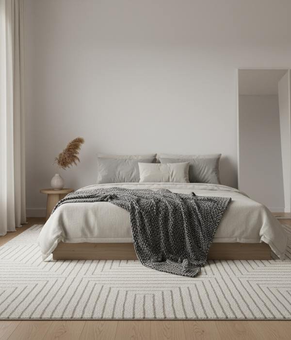 9 Essential Minimalist Winter Bedroom Décor Hacks 2 My Trick Pick One Texture and Repeat It