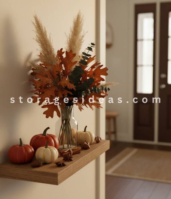 5 Creative Small Entryway Thanksgiving Décor Ideas 2025 5 Nature Indoors with Mini Greenery or Dried Arrangements