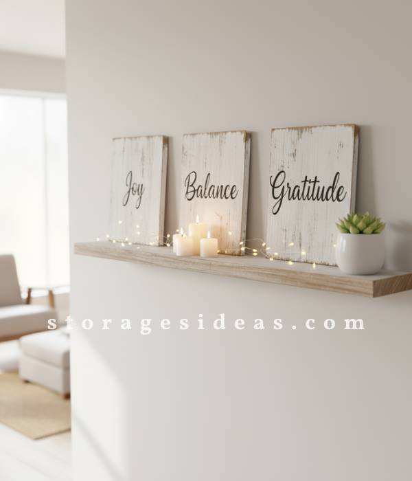 Rustic Wood Signs with Goals