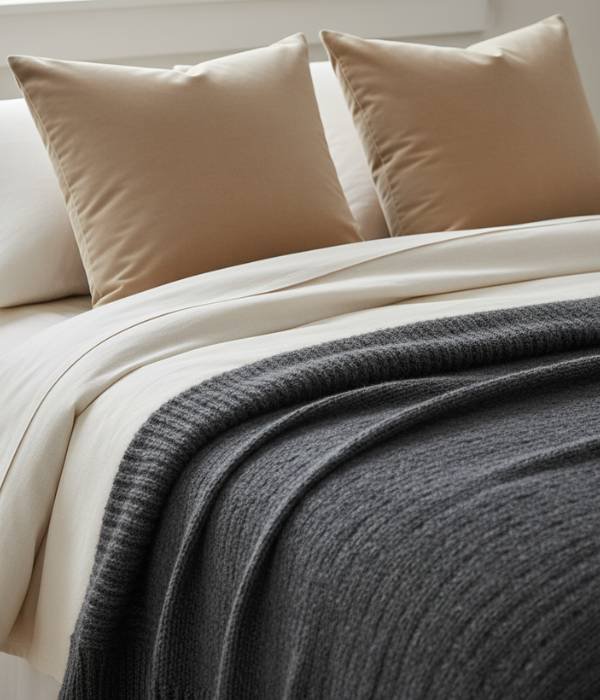 9 Essential Minimalist Winter Bedroom Décor Hacks 8 Swapping My Materials for the Season