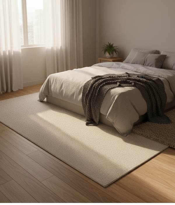 9 Essential Minimalist Winter Bedroom Décor Hacks 4 The Power of Rugs Even for Minimalists Like Me