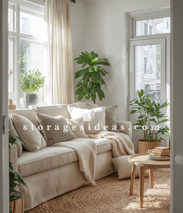 10 Creative Small Living Room Furniture and Décor Hacks 3 Use Light Colors and Layered Textures for Depth