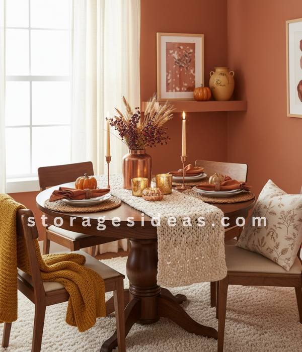 7 Small Dining Room Thanksgiving Décor Ideas 2025 1 Warm and Inviting Color Palette