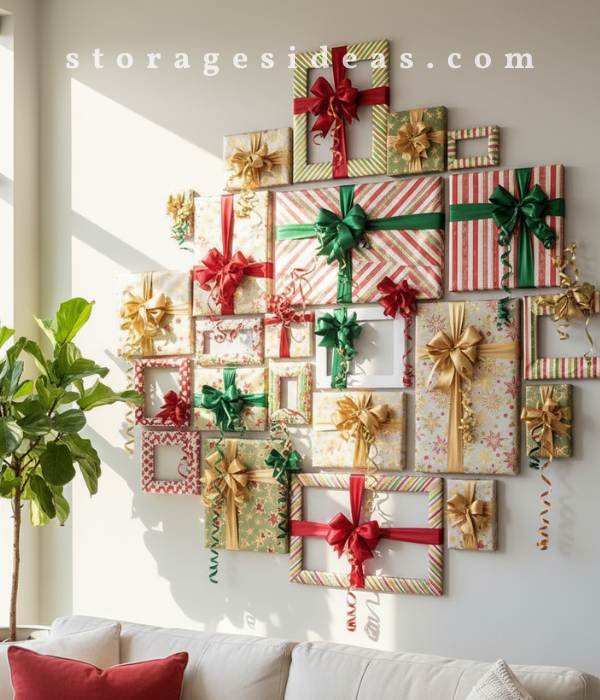 Wrapped Frames as Faux Gifts