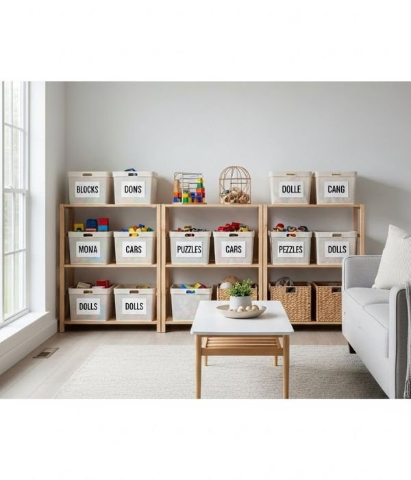 DIY Toy Storage for The Living Room: 15 Easy Ways I Keep My Space Tidy Without Losing My Mind 10 A Toy Rotation System That Actually Works